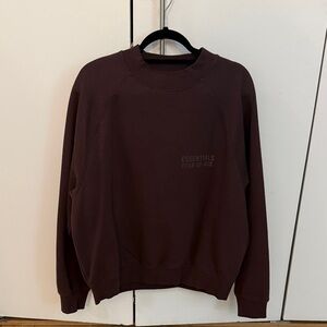 Fear of God Essentials Chocolate Crewneck Sweater